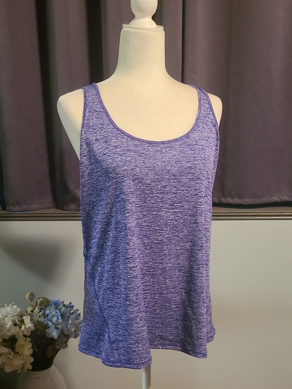 Ideology Women’s Purple Heather Tank Top - XL